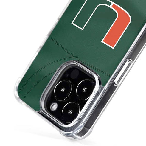 University of Miami Green Jersey iPhone 16 Pro MagSafe Case